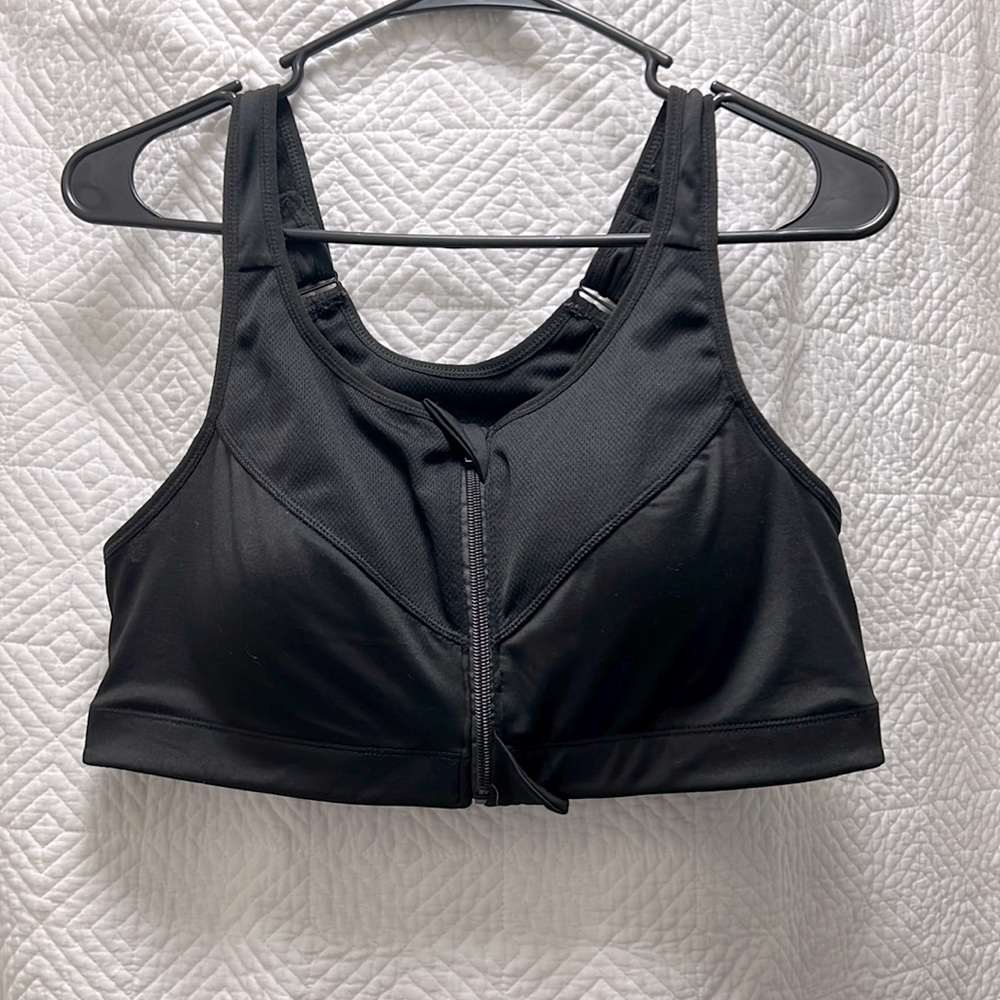 Sports Zipper Bra